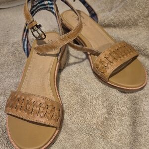 Sperry Tan Woven Strap Sandals